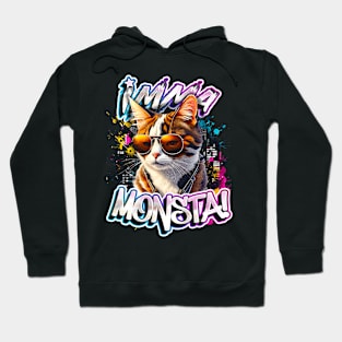 Imma Monsta! CAT | Blacktee | by Asarteon Hoodie